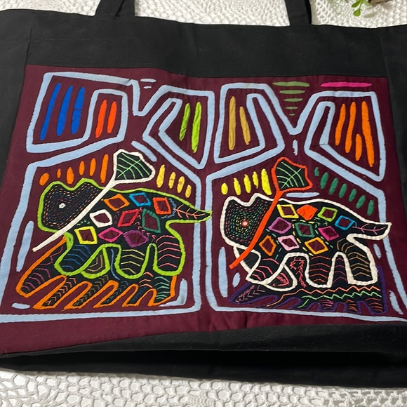 Handcrafted Large quilted tote market bag - Picture 2 of 6